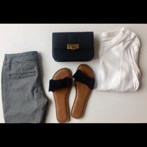 Black and White Gingham Old Navy Pixie Fit Pants